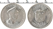 Продать Монеты Филиппины 50 сентаво 1947 Серебро