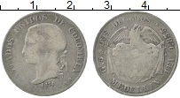 Продать Монеты Колумбия 2 десимо 1874 Серебро