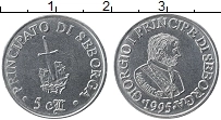 Продать Монеты Себорга 5 чентезимо 1995 Медно-никель