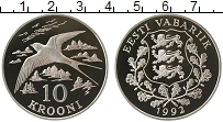Продать Монеты Эстония 10 крон 1992 Серебро