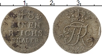 Продать Монеты Пруссия 1/48 талера 1749 Серебро