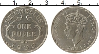 Продать Монеты Сейшелы 1 рупия 1939 Серебро