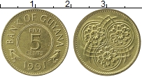 Продать Монеты Гайана 5 центов 1991 