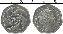 Продать Монеты Гибралтар 50 пенсов 1997 Медно-никель
