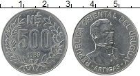 Продать Монеты Уругвай 500 песо 1989 Медно-никель