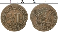 Продать Монеты Падерборн 6 пфеннигов 1718 Медь
