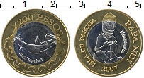 Продать Монеты Остров Пасхи 200 песо 2007 Биметалл
