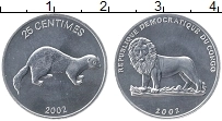 Продать Монеты Конго 25 сентим 2002 Алюминий