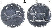 Продать Монеты Конго 25 сентим 2002 Алюминий