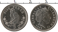 Продать Монеты Гибралтар 5 пенсов 2003 Медно-никель
