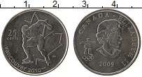 Продать Монеты Канада 25 центов 2009 Серебро
