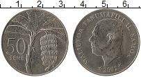 Продать Монеты Самоа 50 сене 2002 Медно-никель