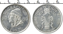 Продать Монеты Перу 1/2 инти 1989 Серебро