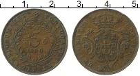 Продать Монеты Азорские острова 5 рейс 1880 Медь
