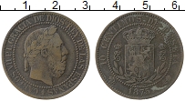 Продать Монеты Испания 10 сентимо 1875 Медь