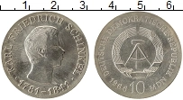 Продать Монеты ГДР 10 марок 1966 Серебро