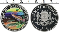 Продать Монеты Сомали 10 долларов 1999 