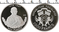 Продать Монеты Того 1000 франков 2002 Серебро