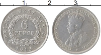 Продать Монеты Западная Африка 6 пенсов 1916 Серебро