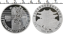 Продать Монеты Северная Корея 1000 вон 2009 Серебро