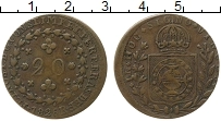 Продать Монеты Бразилия 20 рейс 1829 Медь