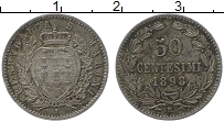 Продать Монеты Сан-Марино 50 сентесим 1898 Серебро