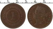 Продать Монеты Стрейтс-Сеттльмент 1 цент 1862 Медь