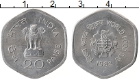 Продать Монеты Индия 20 пайс 1982 Алюминий
