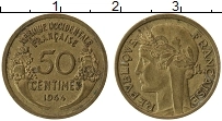 Продать Монеты Французская Западная Африка 50 сантим 1944 Бронза