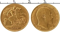 Продать Монеты Великобритания 1/2 соверена 1909 Золото