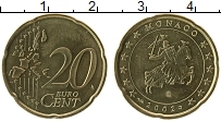 Продать Монеты Монако 20 евроцентов 2003 Латунь