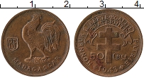 Продать Монеты Мадагаскар 50 сантим 1943 Медь