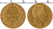 Продать Монеты Бельгия 20 франков 1865 Золото