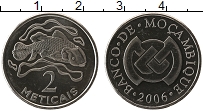 Продать Монеты Мозамбик 2 метикаль 2006 Сталь покрытая никелем