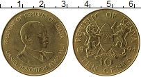 Продать Монеты Кения 10 центов 1995 сталь покрытая латунью