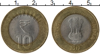 Продать Монеты Индия 10 рупий 2011 Биметалл
