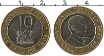 Продать Монеты Кения 10 шиллингов 2005 Биметалл