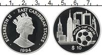 Продать Монеты Карибы 10 долларов 1994 Серебро