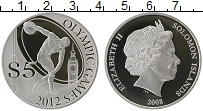 Продать Монеты Соломоновы острова 5 долларов 2008 Серебро