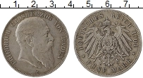 Продать Монеты Баден 5 марок 1904 Серебро