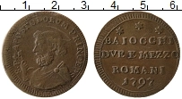 Продать Монеты Ватикан 2 1/2 байоччи 1797 Медь