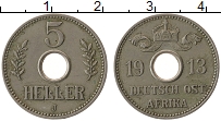 Продать Монеты Немецкая Африка 5 хеллеров 1913 Медно-никель