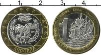 Продать Монеты Андорра 1 евро 2003 Биметалл