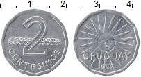 Продать Монеты Уругвай 2 сентесимо 1977 Алюминий