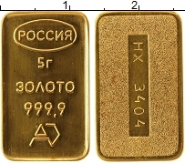 Продать Монеты Россия 5 грамм 0 Золото