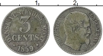 Продать Монеты Датская Вест-Индия 3 цента 1859 Серебро