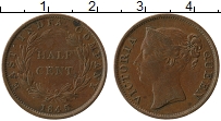 Продать Монеты Индия 1/2 цента 1845 Медь