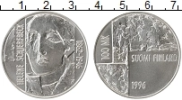 Продать Монеты Финляндия 100 марок 1996 Серебро