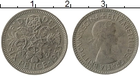 Продать Монеты Великобритания 6 пенсов 1953 Медно-никель