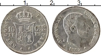 Продать Монеты Испания 10 сентим 1885 Серебро